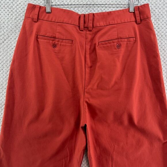 Lauren Ralph Lauren Pants Womens 16 Orange Spice High Rise Wide Leg Pleated - Picture 7 of 15